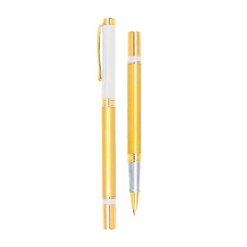 Ucuz Toptan Promosyon 1101 Beyaz Metal Roller Kalem Modeli - 2