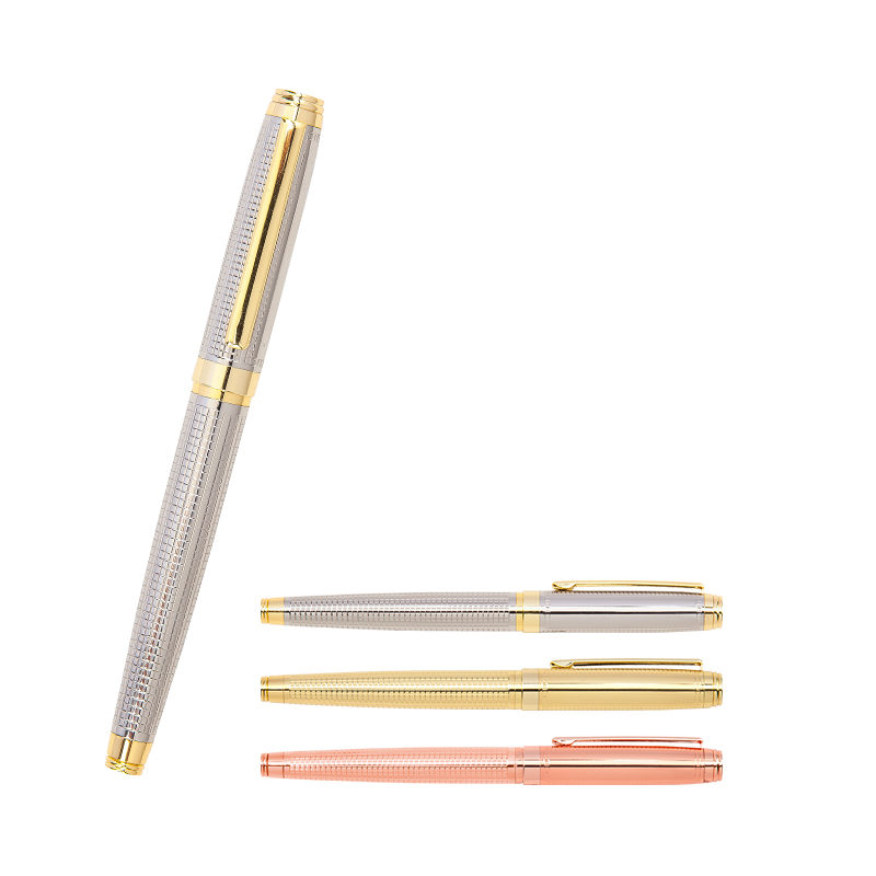 Toptan Promosyon 1102-R Silver Metal Roller Kalem Modelleri