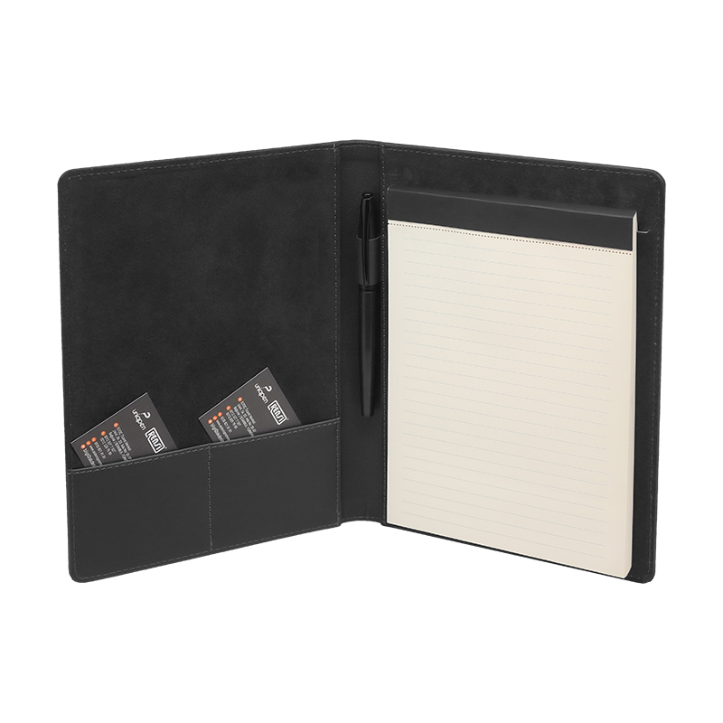2435 Siyah A5 Termoderi Sekreterlik 17 x 24 CM - Sekreterlikler Promosyon Ürünü