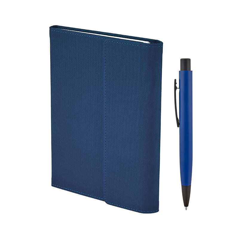 2424-K Mavi Defter & Kalem Set - Sadıç Promosyon