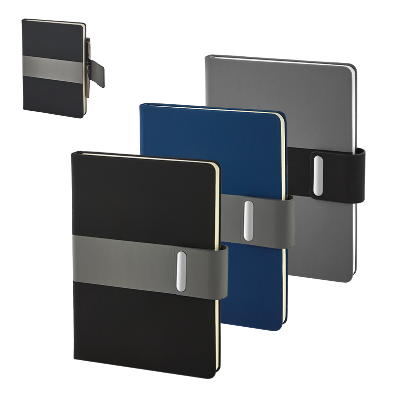 Ucuz Toptan Promosyon 2426 Siyah 15 x 21 Termo Deri̇ Defter Modeli - 3