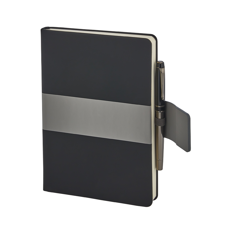 Ucuz Toptan Promosyon 2426 Siyah 15 x 21 Termo Deri̇ Defter Modeli - 2