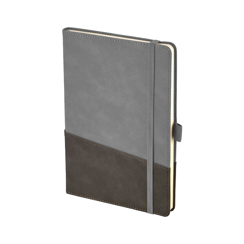 Ucuz Toptan Promosyon 2427 Gri 15 x 21 Termo Deri̇ Defter Modeli - 2
