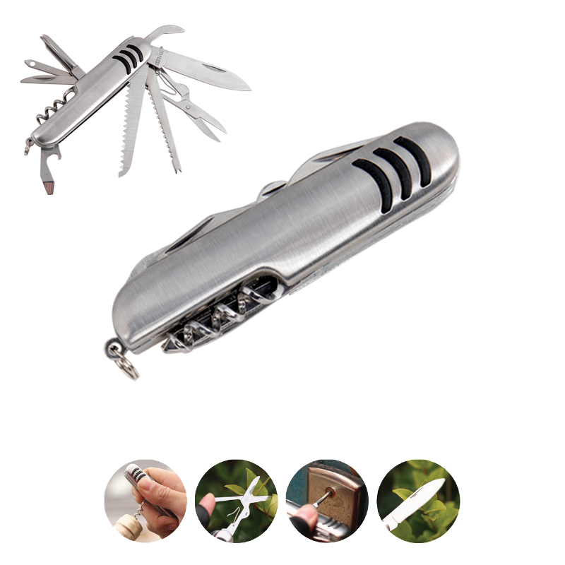 Ucuz Toptan Promosyon 3008-11 Krom 11 Fonksiyonlu Çakı Modeli - 2