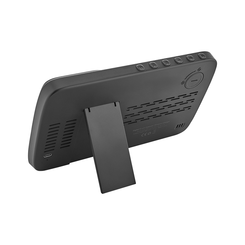 Ucuz Toptan Promosyon 4230 Siyah Wireless Şarj Cihazı & Dijital Saat Modeli - 3