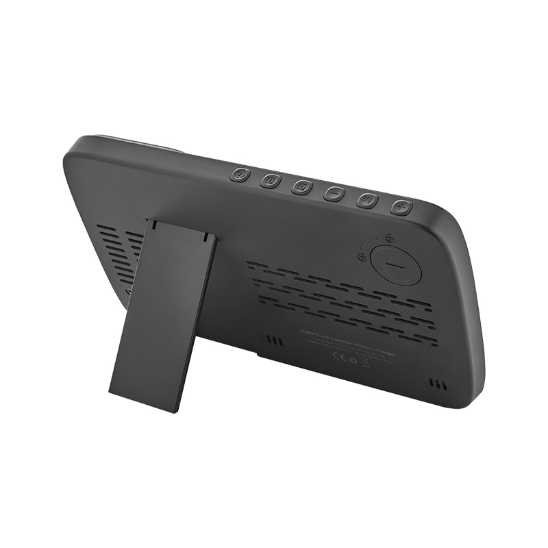 Ucuz Toptan Promosyon 4230 Siyah Wireless Şarj Cihazı & Dijital Saat Modeli - 4