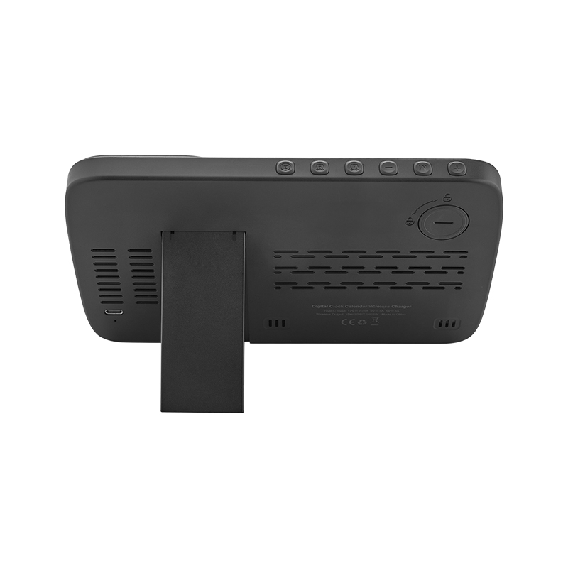 4230 Siyah Wireless Şarj Cihazı & Dijital Saat - Sadıç Promosyon