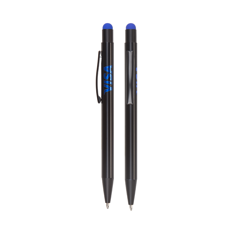 Ucuz Toptan Promosyon 525 Lacivert Metal Tükenmez Touchpen Kalem Modeli - 2