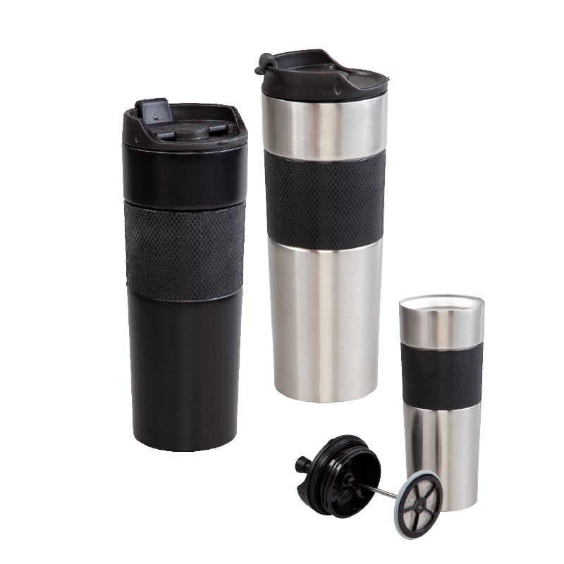 Toptan Promosyon 5312 Krom French Press Çelik Termos / 450 ml Modelleri