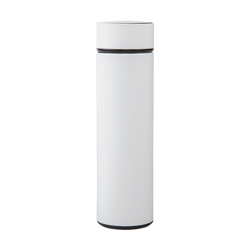 Ucuz Toptan Promosyon 5338 Beyaz Dijital Süzgeçli Termos / 450 ml Modeli - 2