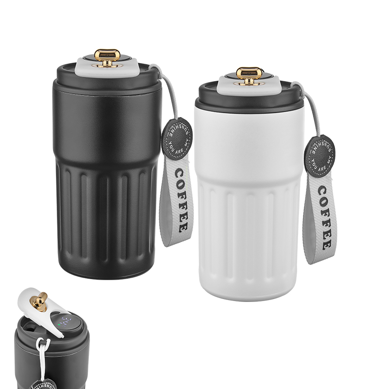 Ucuz Toptan Promosyon 5351 Beyaz Çelik Termos / 440 ml Modeli - 4