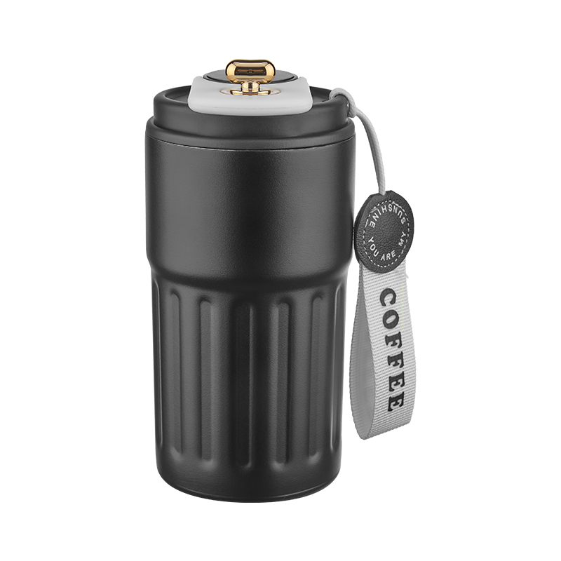 5351 Siyah Çelik Termos / 440 ml - Sadıç Promosyon