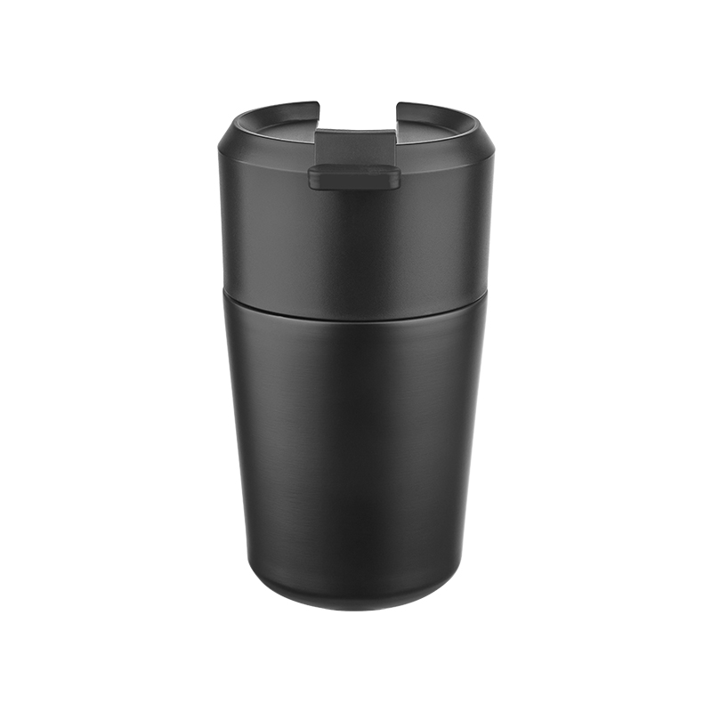 Ucuz Toptan Promosyon 5355 Siyah Çelik Termos / 380 ml Modeli - 2