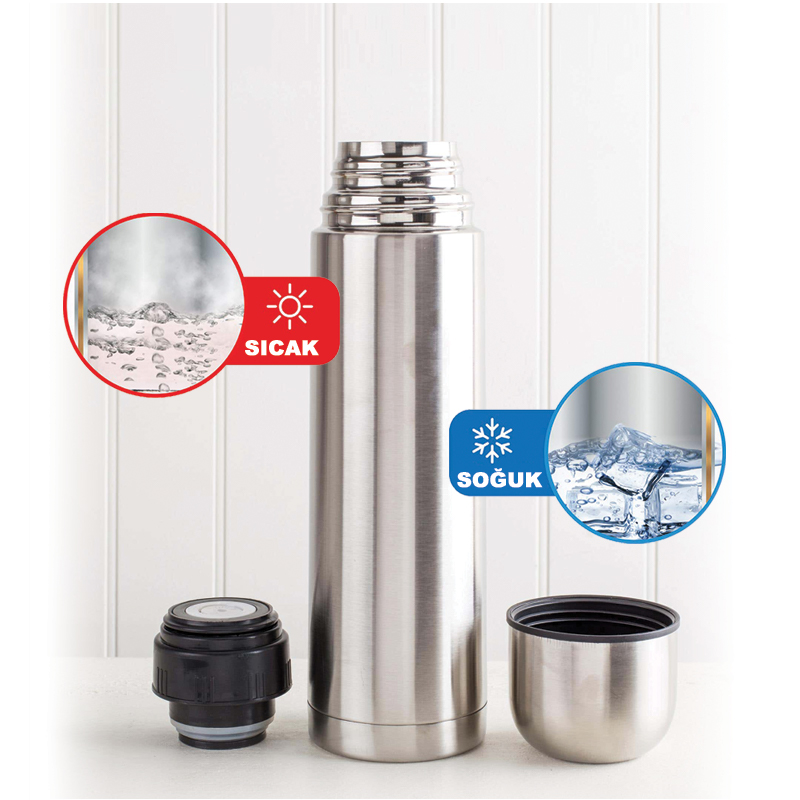 Ucuz Toptan Promosyon 5500 Kırmızı Çelik Termos / 500 ml Modeli - 3
