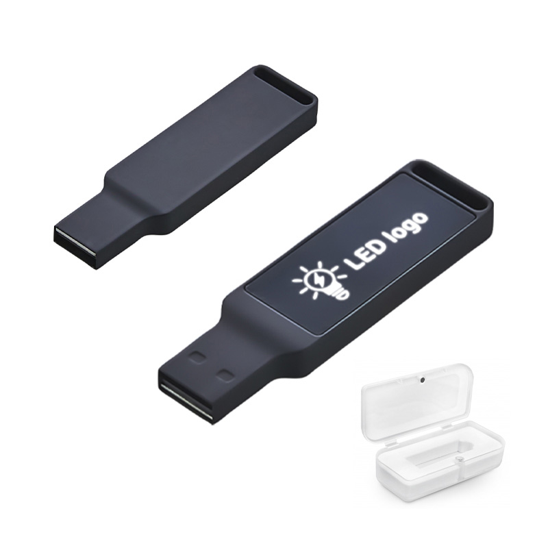 Toptan Promosyon F-206-32 Siyah 32 GB Işıklı Usb Bellek Modelleri