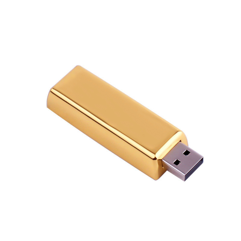 Ucuz Toptan Promosyon F-207-32 Altın 32 GB Usb Bellek Modeli - 2
