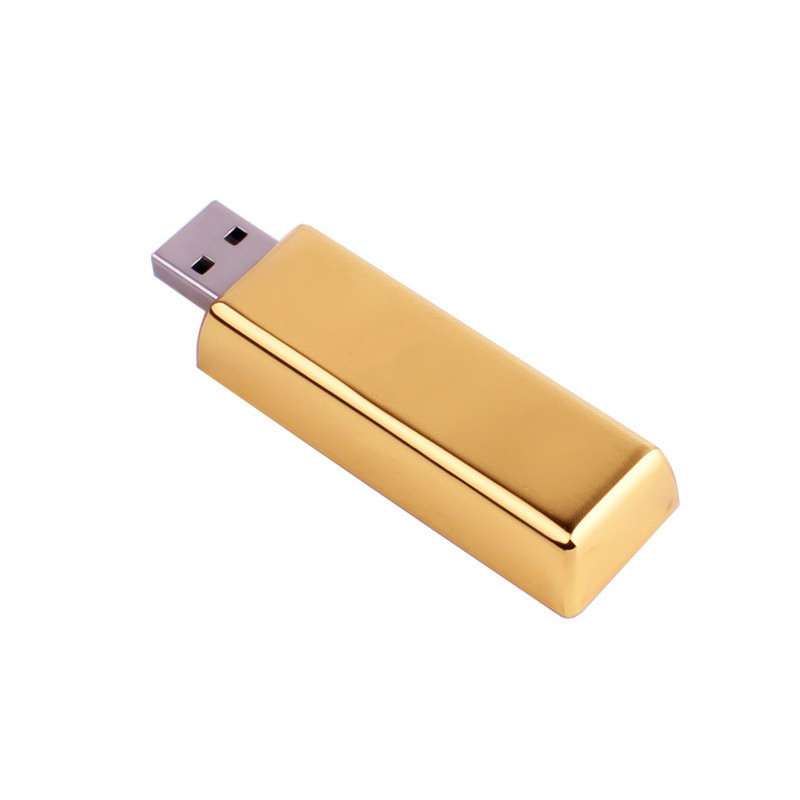Ucuz Toptan Promosyon F-207-32 Altın 32 GB Usb Bellek Modeli - 6
