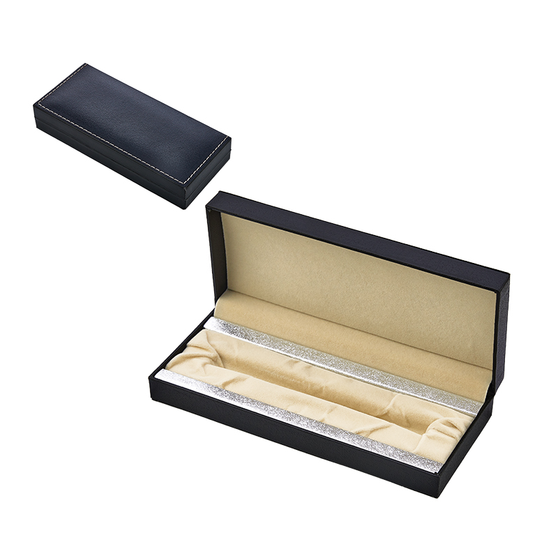 Ucuz Toptan Promosyon KT-1218 Gold Tekli Kalem Kutusu Modeli - 5