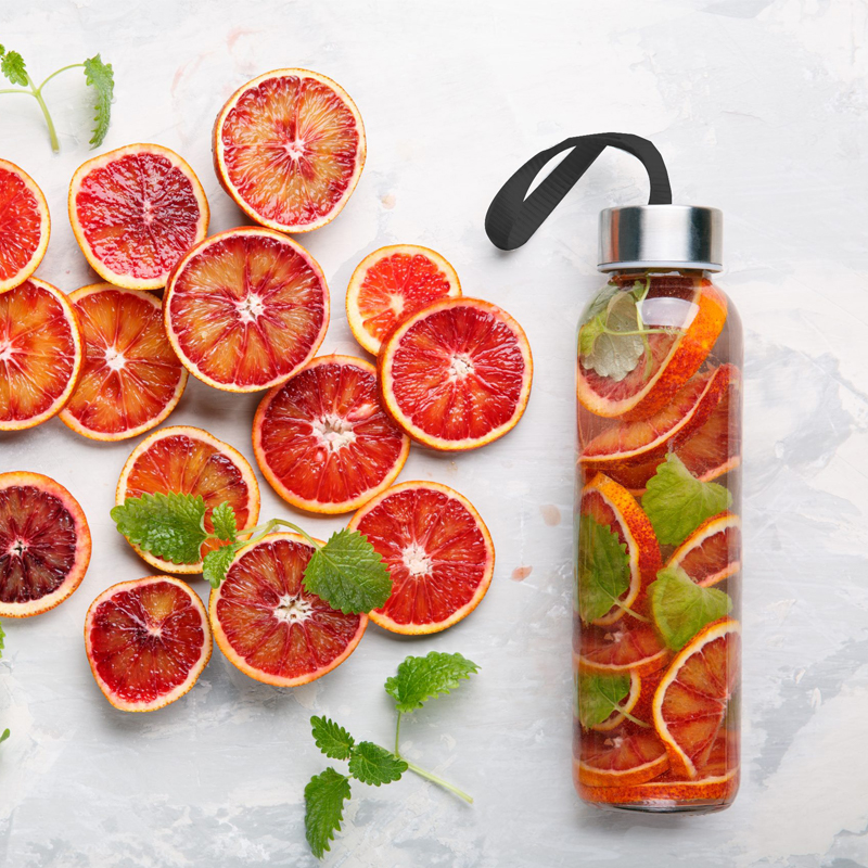 Toptan Promosyon MTR-0213 Cam Cam Matara (Siyah Kılıflı) / 500 ml Modelleri