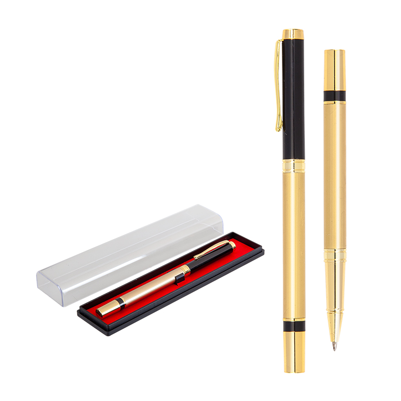 1101-KR Siyah Metal Roller Kalem Seti - Sadıç Promosyon