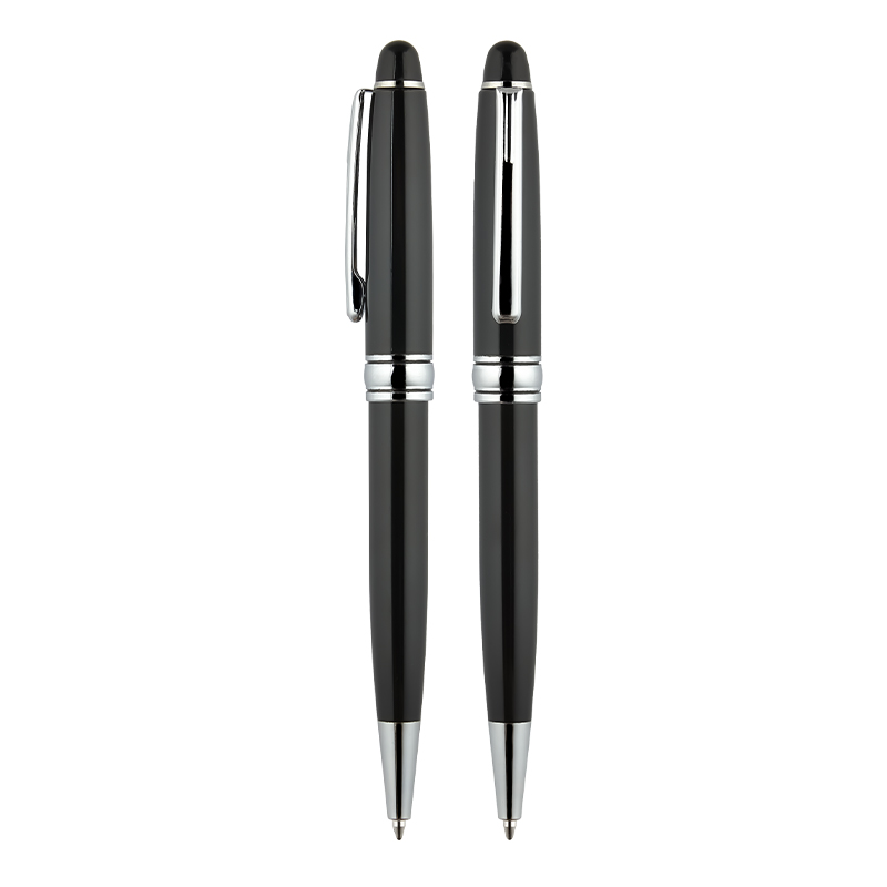 1218-T Siyah-Silver Metal Tükenmez Kalem - Sadıç Promosyon