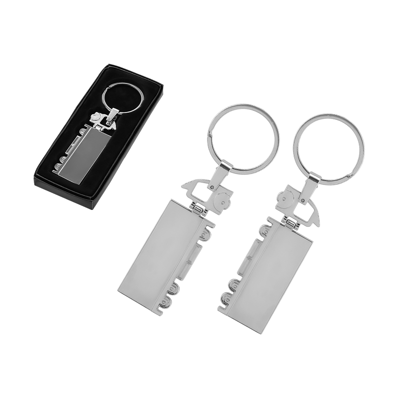 2219 Silver Çift Taraflı Metal Tır Anahtarlık - Sadıç Promosyon