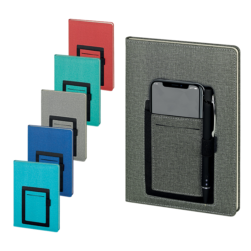 Ucuz Toptan Promosyon 2420 Siyah-Füme 15 x 21 Termo Deri Defter (Ivory Kağıt) Modeli - 2