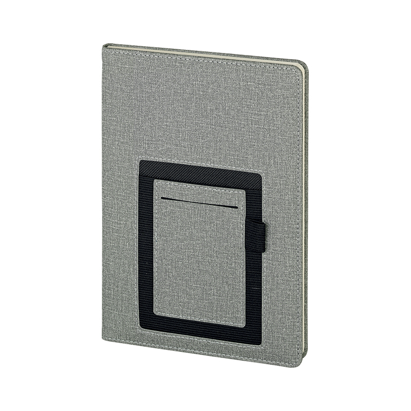 2421-HOLMEN Gri 15 x 21 Termo Deri̇ Defter (Holmen Ki̇tap Kağıdı) - Sadıç Promosyon