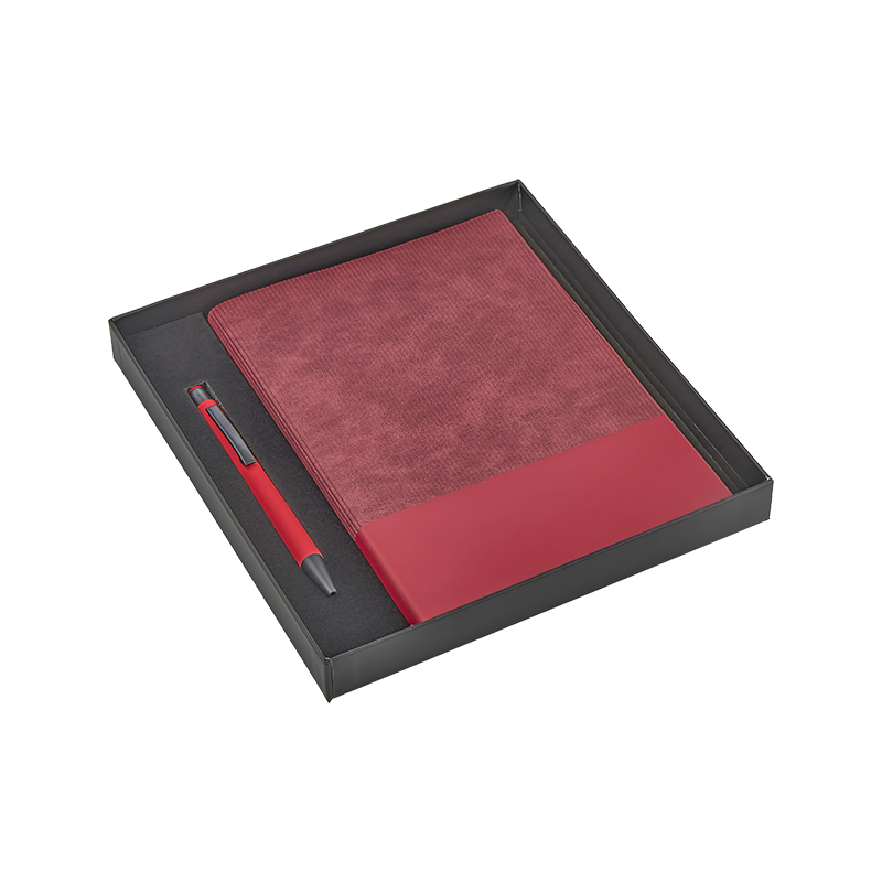 Ucuz Toptan Promosyon 2423-K Kırmızı Hediyelik Set Modeli - 2