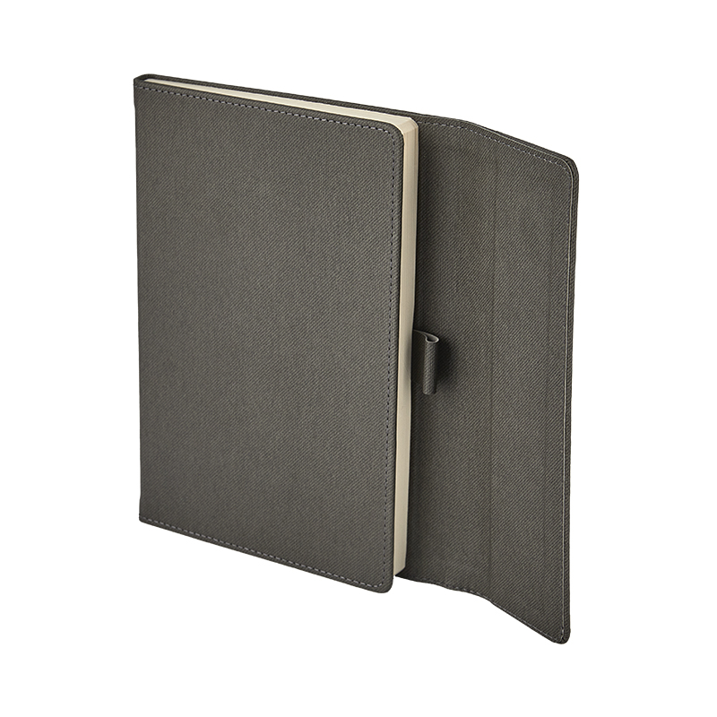 Ucuz Toptan Promosyon 2424 Gri 15 x 21 Termo Deri̇ Defter Modeli - 2