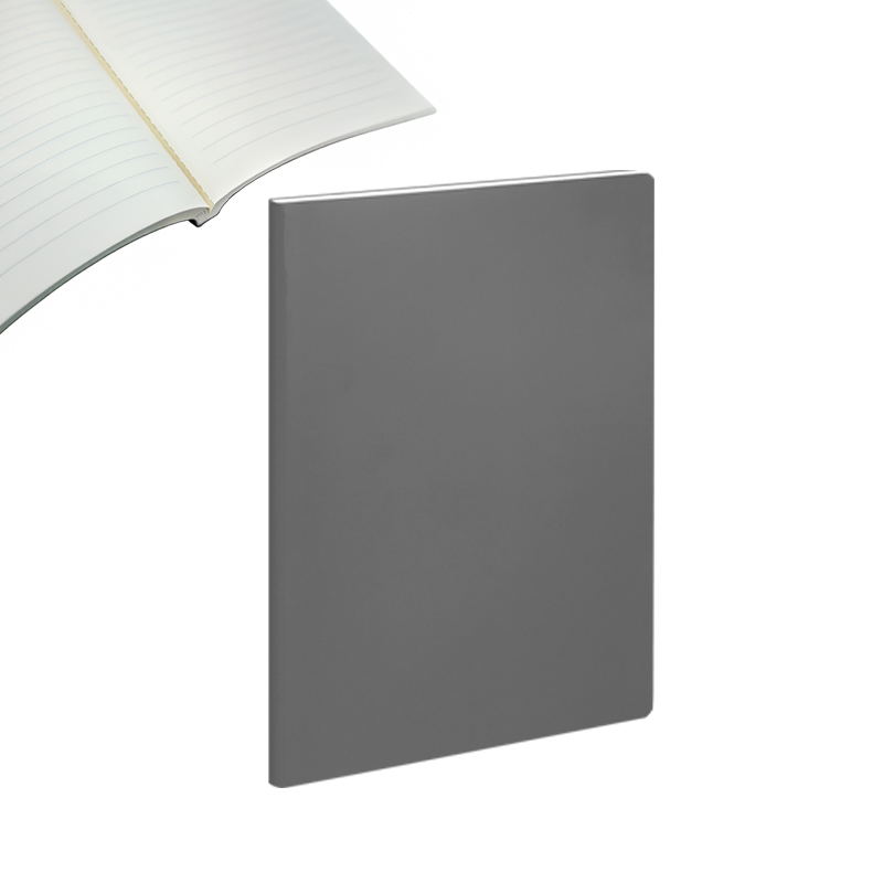 2431 Gri 16,5 x 23,5 Perforeli̇  Plike Fantazi Kapak Defter - Sadıç Promosyon