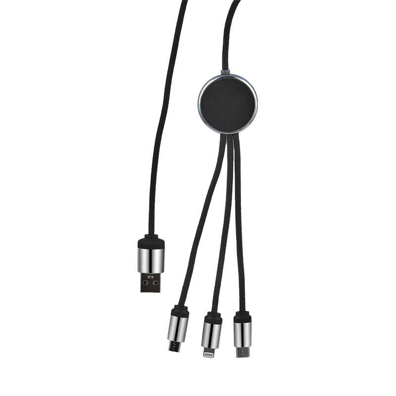 4103 Siyah-Beyaz Işık 120 cm Çoklu Kablo - Sadıç Promosyon