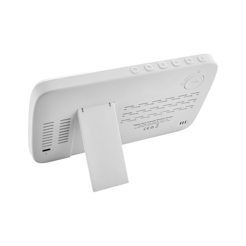 Ucuz Toptan Promosyon 4230 Beyaz Wireless Şarj Cihazı & Dijital Saat Modeli - 6