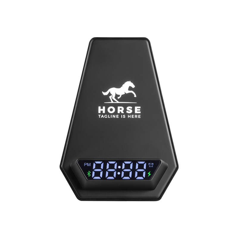 Ucuz Toptan Promosyon 4240 Siyah Wireless Şarj & Hoparlör & Dijital Saat Modeli - 3