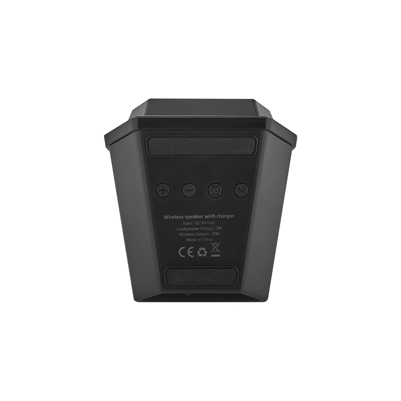 Ucuz Toptan Promosyon 4240 Siyah Wireless Şarj & Hoparlör & Dijital Saat Modeli - 9