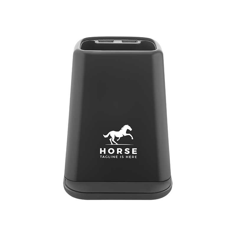 Ucuz Toptan Promosyon 4280 Siyah Wireless Şarj & Kalemlik Modeli - 7