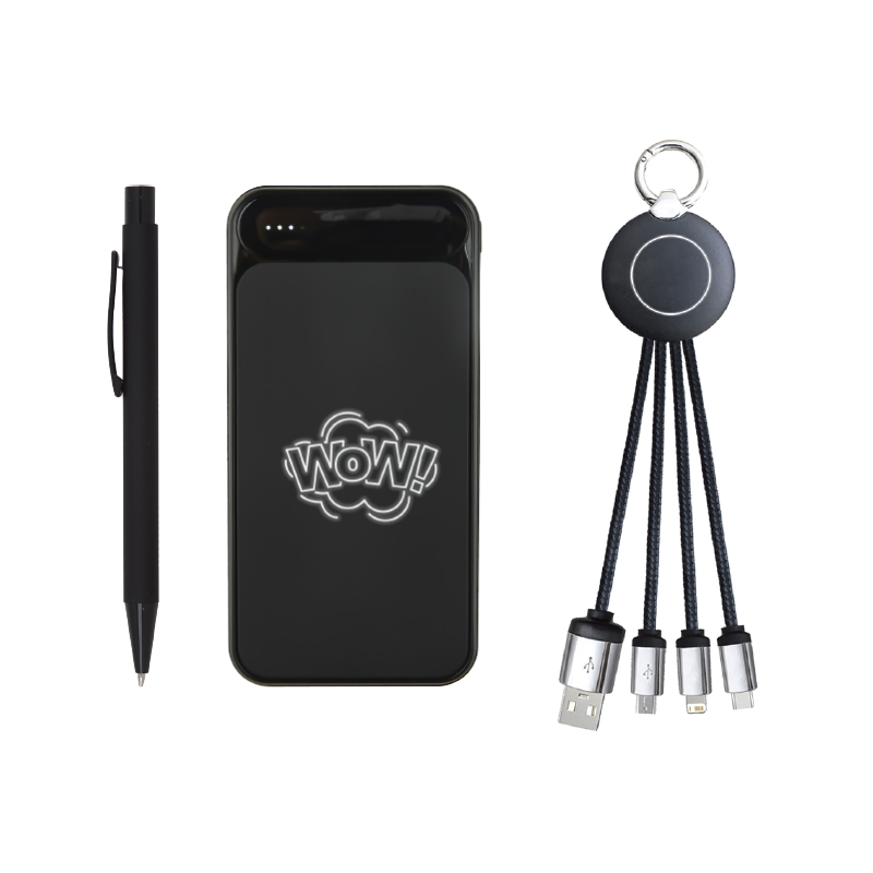 Ucuz Toptan Promosyon 5065 Siyah Hediyelik Set Modeli - 3