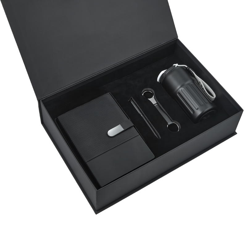 Ucuz Toptan Promosyon 5079 Siyah Hediyelik Set Modeli - 2