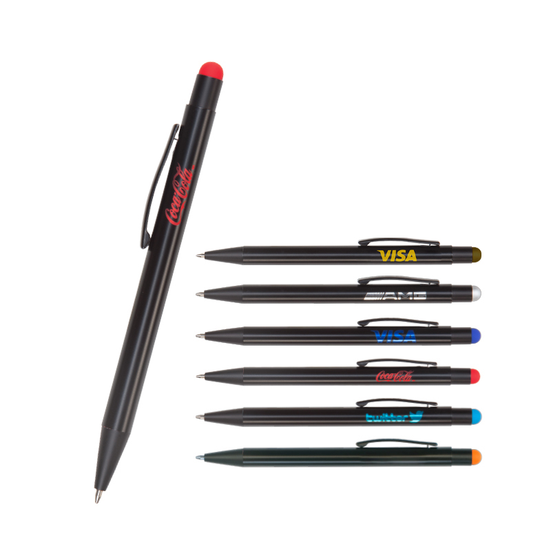 Ucuz Toptan Promosyon 525 Silver Metal Tükenmez Touchpen Kalem Modeli - 2
