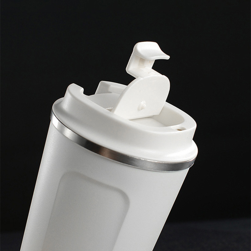 Ucuz Toptan Promosyon 5334 Beyaz Çelik Termos / 450 ml Modeli - 3