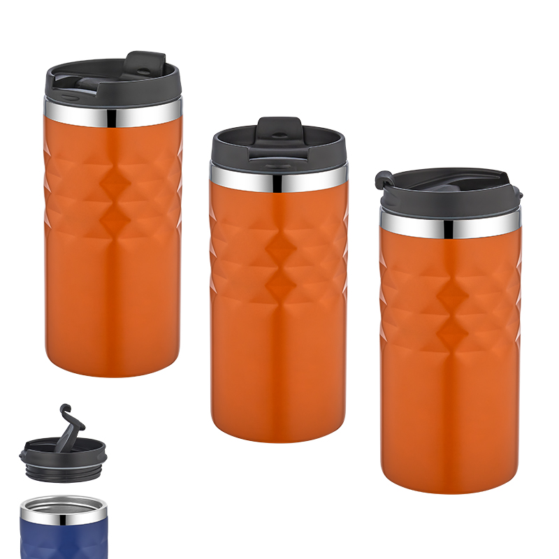 5340 Turuncu Çelik Kupa / 300 ml - Sadıç Promosyon