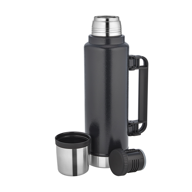 Ucuz Toptan Promosyon 5341 Siyah Çelik Termos / 1450 ml Modeli - 2