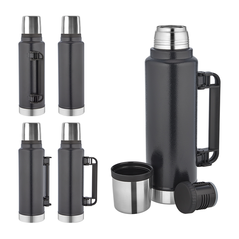 Ucuz Toptan Promosyon 5341 Siyah Çelik Termos / 1450 ml Modeli - 4