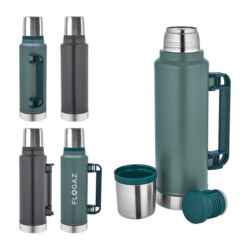 Ucuz Toptan Promosyon 5341 Siyah Çelik Termos / 1450 ml Modeli - 1
