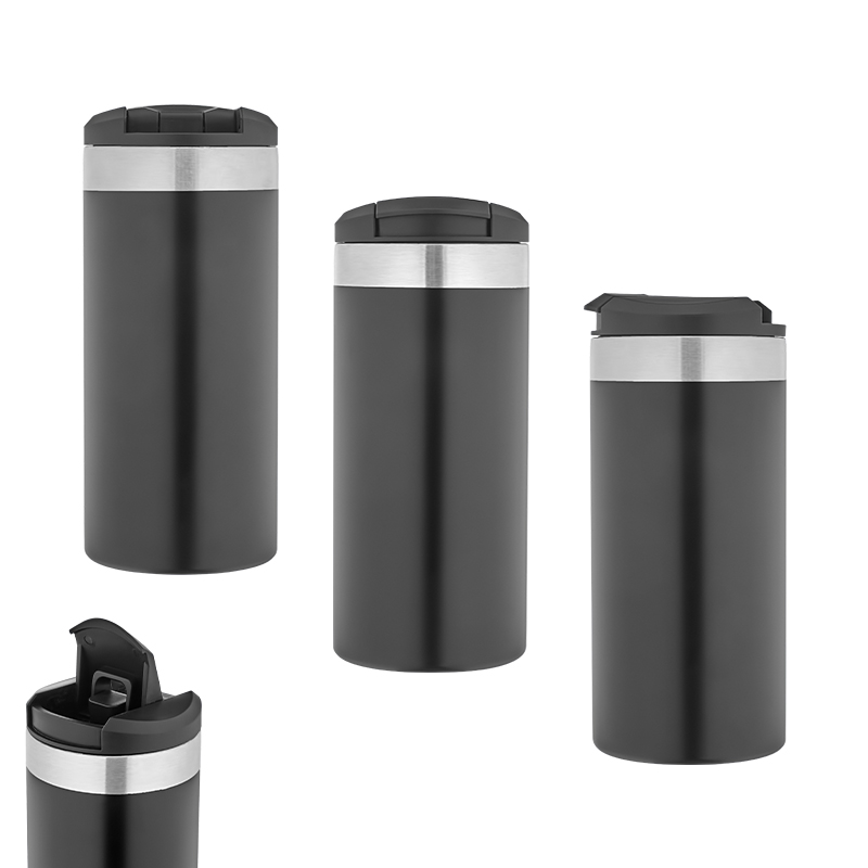 Ucuz Toptan Promosyon 5344 Siyah Çelik Termos / 350 ml Modeli - 4