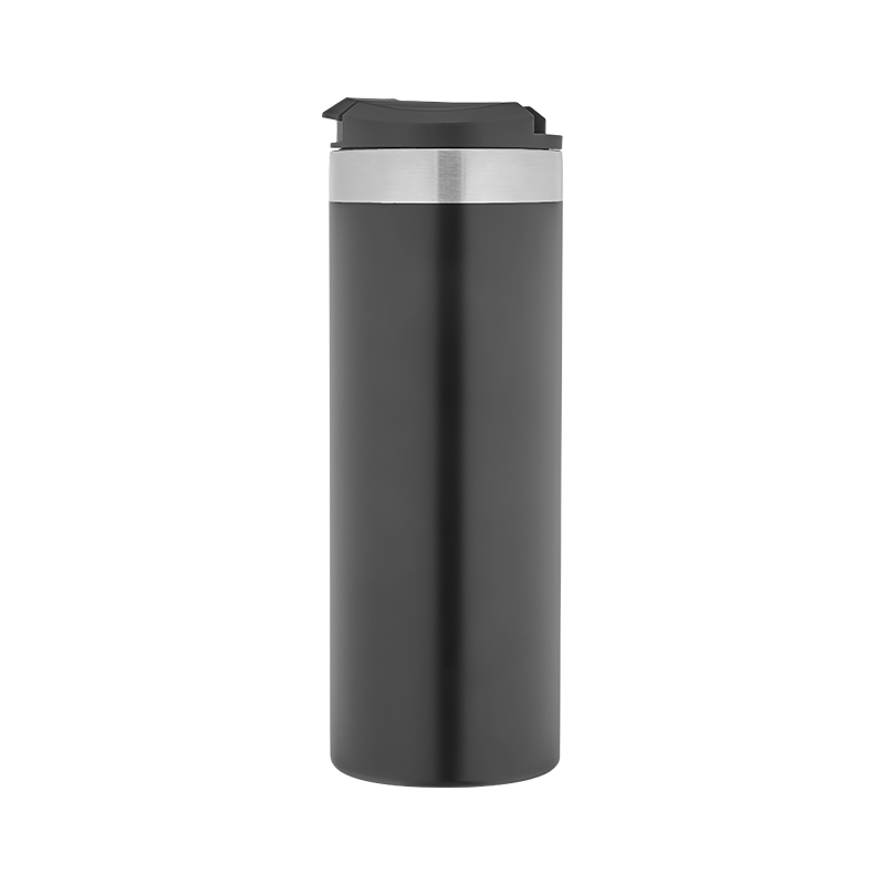 Ucuz Toptan Promosyon 5345 Siyah Çelik Termos / 450 ml Modeli - 2