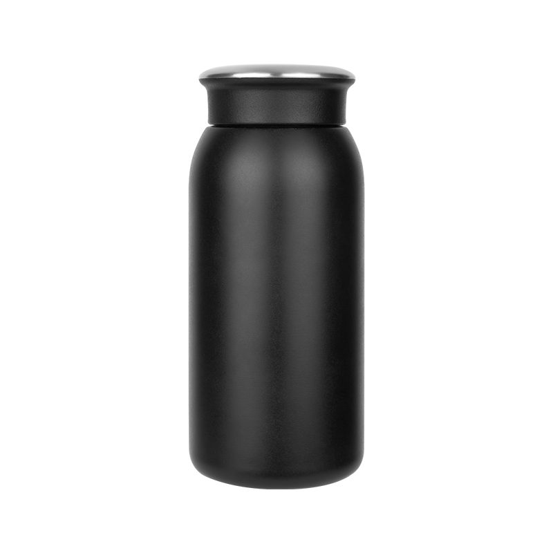 Ucuz Toptan Promosyon 5348 Siyah Çelik Termos / 350 ml Modeli - 5
