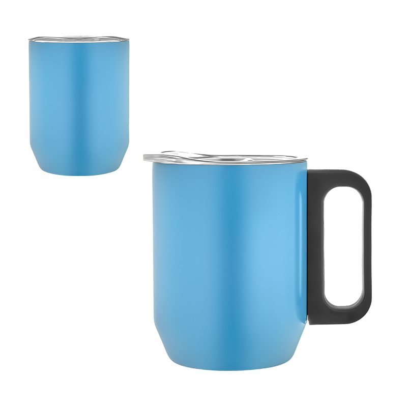 Ucuz Toptan Promosyon 5354 Turkuaz Çelik Kupa / 350 ml Modeli - 2
