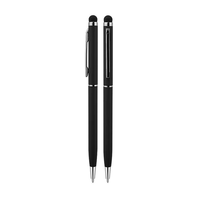 587 Siyah Metal Tükenmez Touchpen Kalem - Sadıç Promosyon