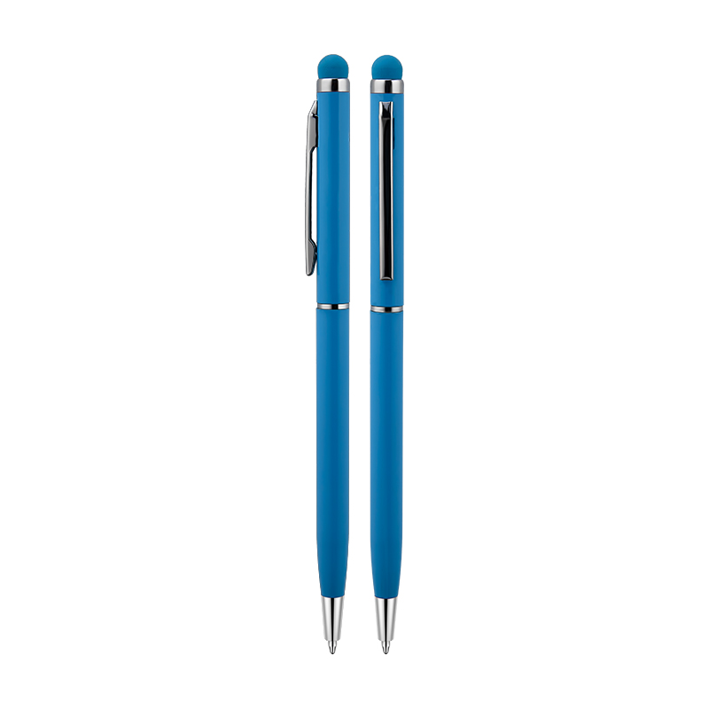 587 Turkuaz Metal Tükenmez Touchpen Kalem - Sadıç Promosyon